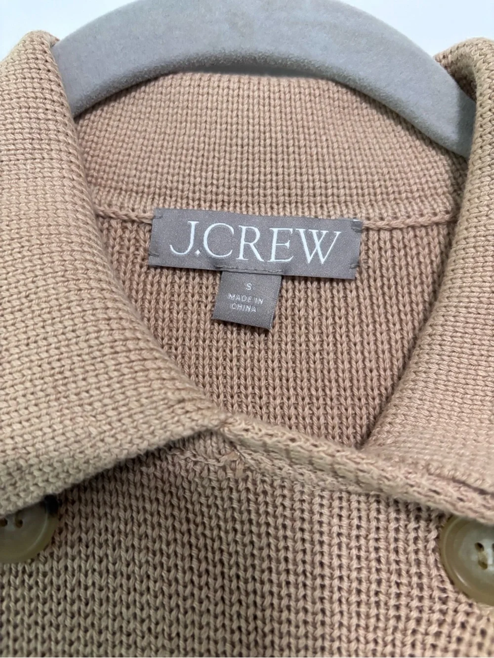 J. Crew 109% Cotton double-breasted sweater
